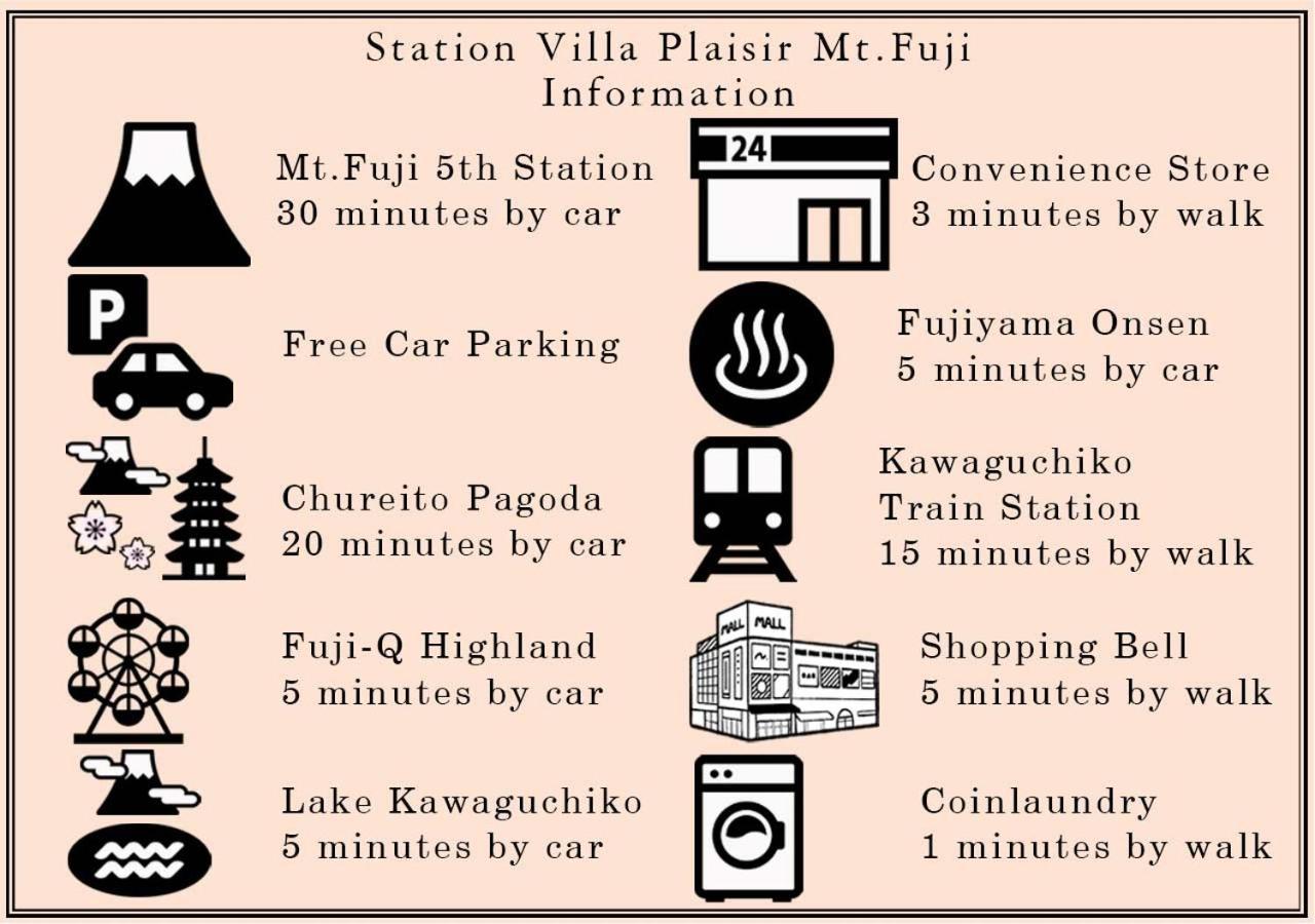Station Villa Plaisir Mt. Fuji Fujikawaguchiko Luaran gambar